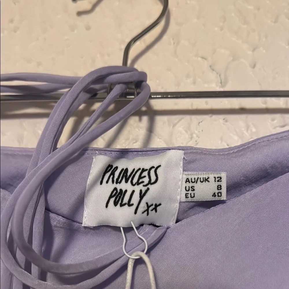 NWT Princess Polly Saturday Night Mini Skirt Light Purple - Size 8